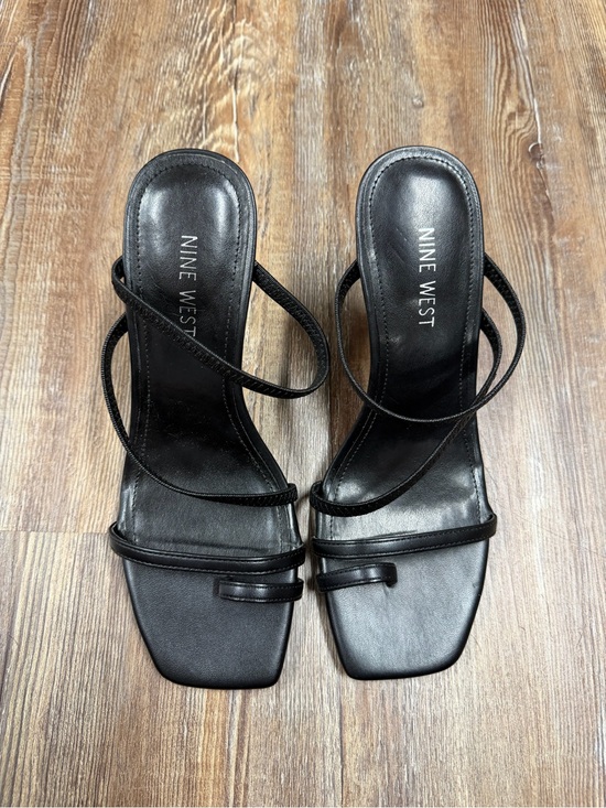 Nine West Shoes - Nine West black leather sandals size 7.5